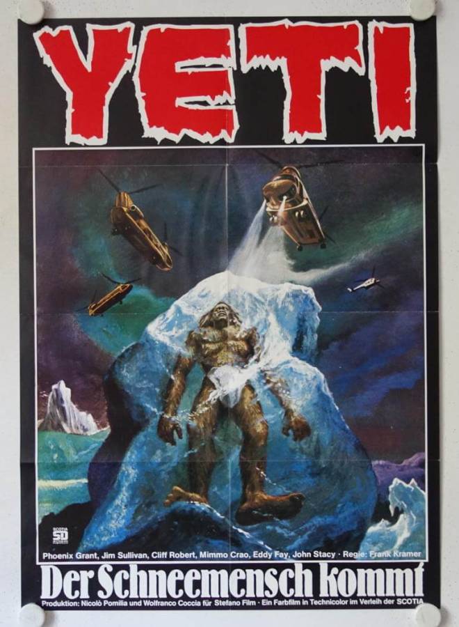 Yeti der Schneemensch kommt originales deutsches Filmplakat